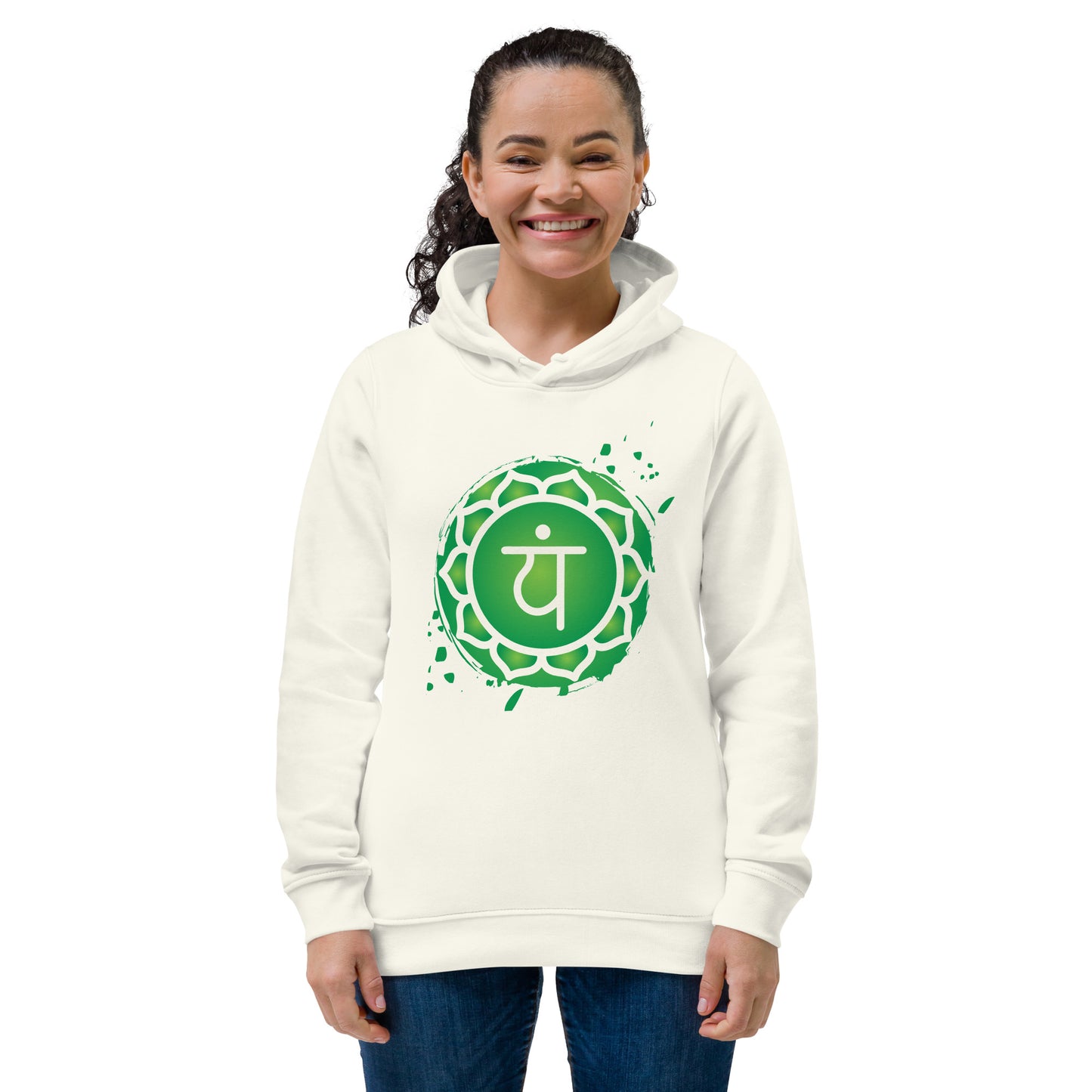 Women's eco fitted hoodie S-2XL |  Anahata chakra