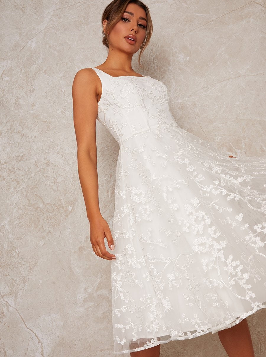 Bridal Lace Midi dress