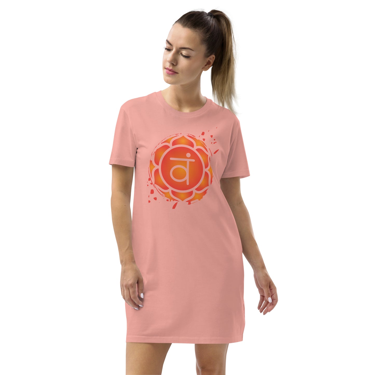 Organic cotton t-shirt dress XS-XL |  Svadhisthana chakra