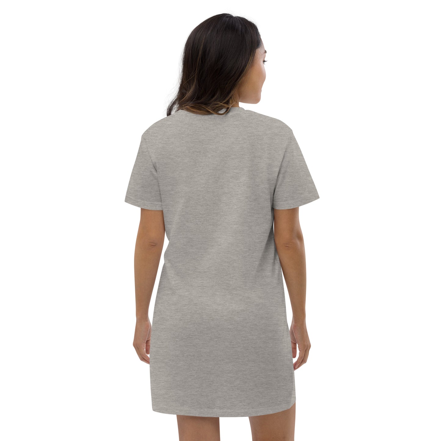 Organic cotton t-shirt dress XS-XL | Sahasrara chakra