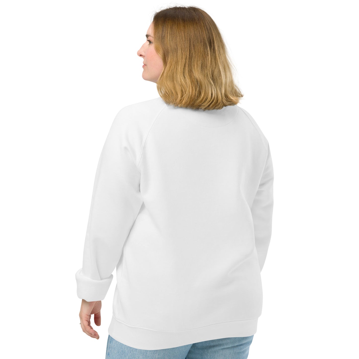 Unisex organic raglan sweatshirt S-3XL | Sahasrara chakra